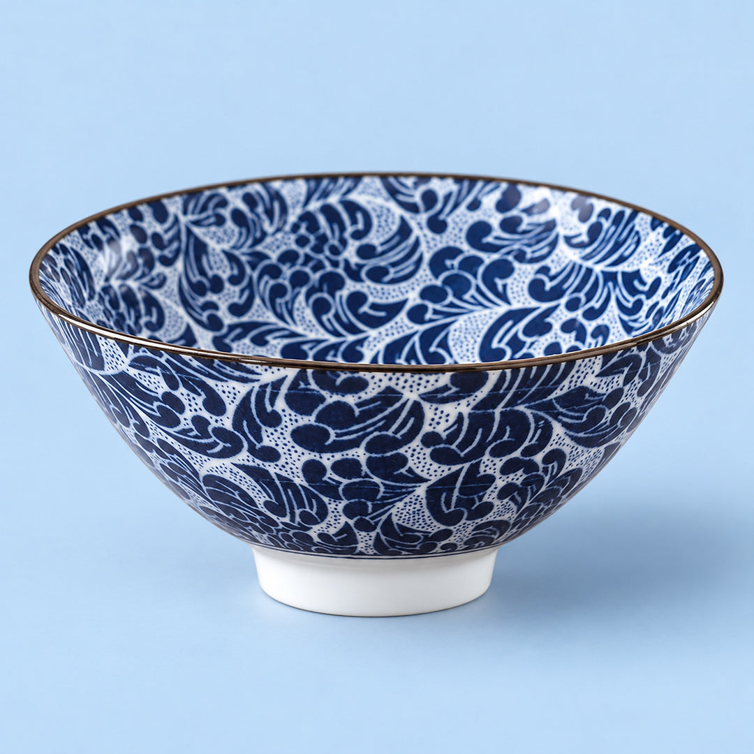 One Dense Leaves blue-and-white porcelain tea cup, 70 ml.