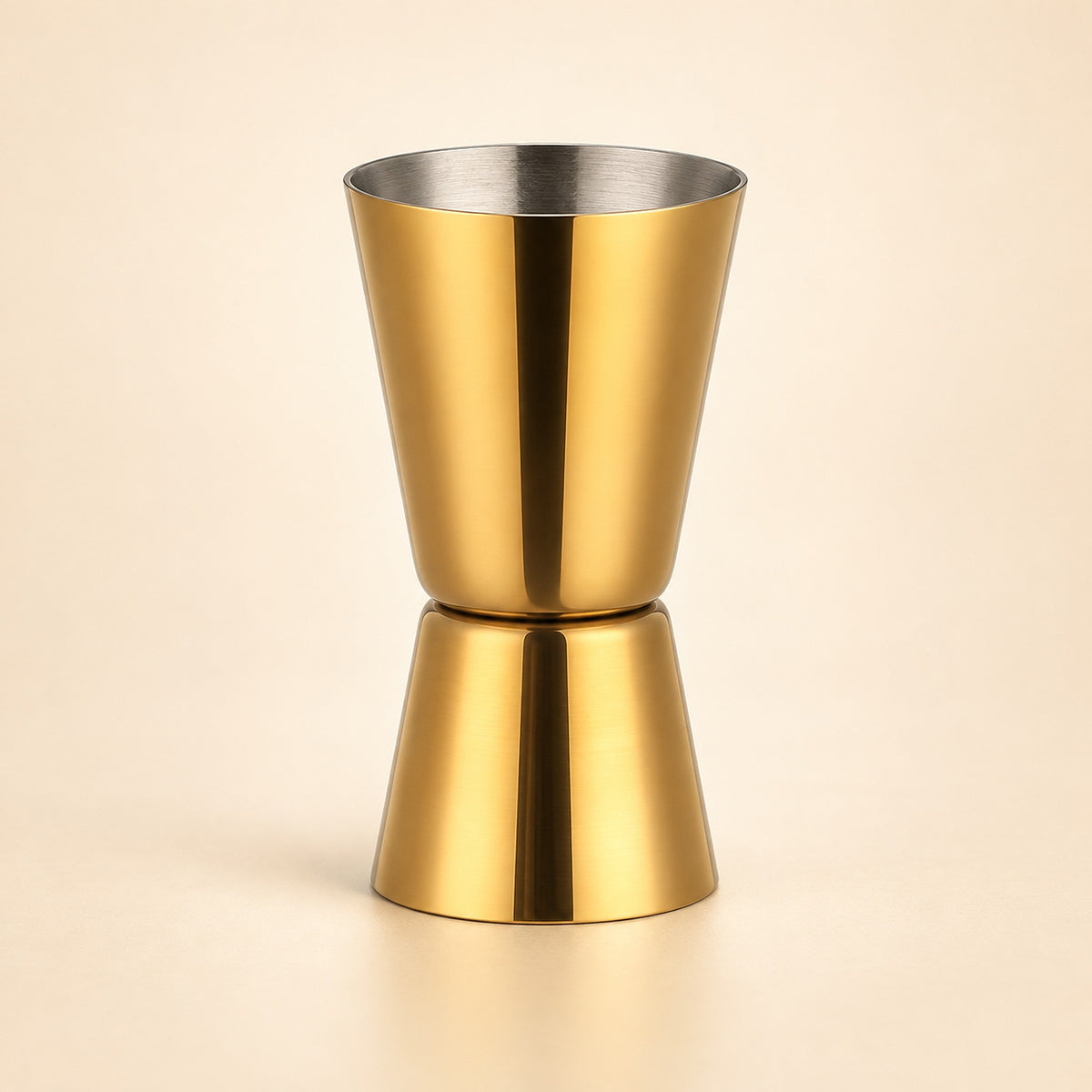 Gold Jigger 1 Piece cocktail bar tool variant studio image