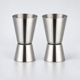 Silver Jiggers Set Of 2 cocktail bar tool variant studio image