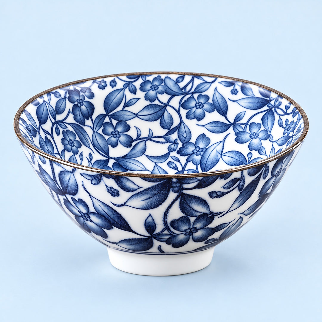 One Flowering Vines blue-and-white porcelain tea cup, 70 ml.