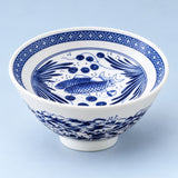 One Fish and Waves blue-and-white porcelain tea cup, 70 ml.