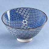 One Geometric Pinwheel blue-and-white porcelain tea cup, 70 ml.