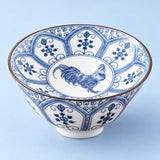 One Rooster Panels blue-and-white porcelain tea cup, 70 ml.