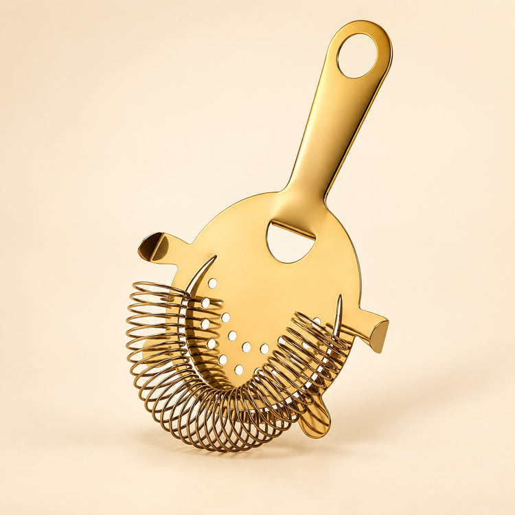 Gold Strainer 1 Piece cocktail bar tool variant studio image