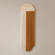 Arched Board Cord Hanging, 30 x 85 cm, 3 Colors - Cream & Brown, pale board