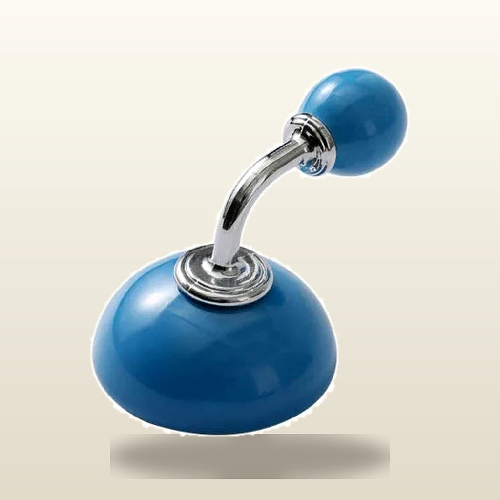 Adhesive Hooks, Ceramic Wall Hooks For Kitchen, Bath And Towels - Blue variant studio v2