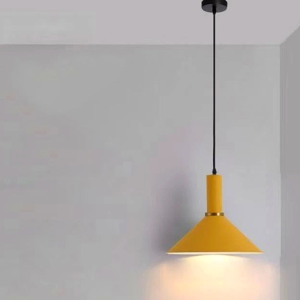 Metal Pendant Light, Colorful E27 Kitchen Pendant Light Fixture - Yellow Style 2 variant studio v2