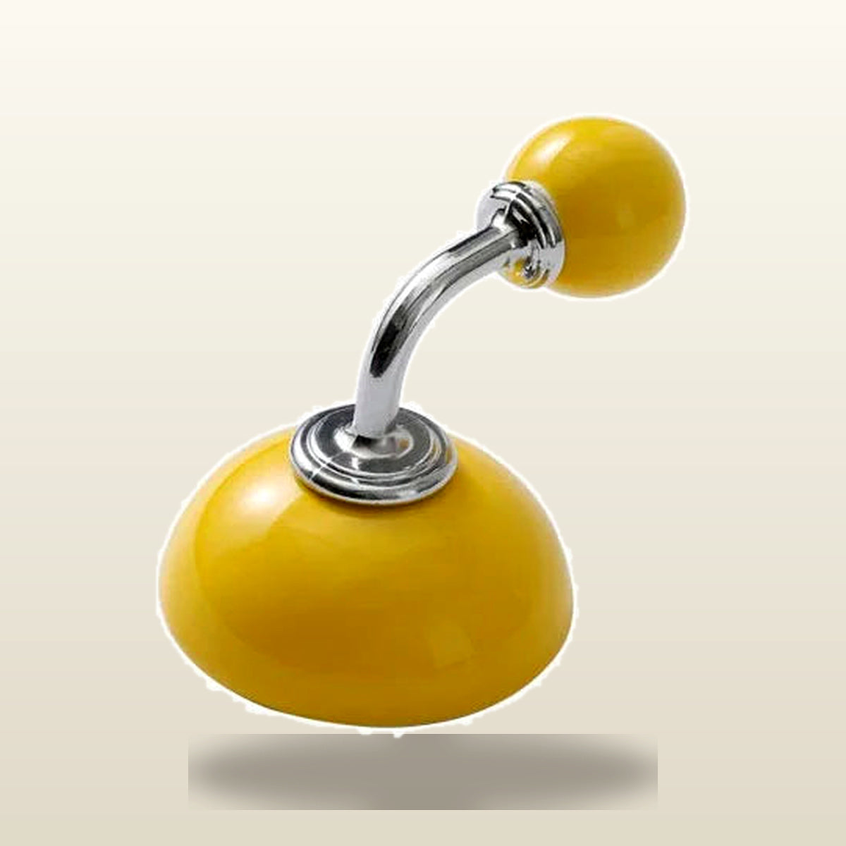 Adhesive Hooks, Ceramic Wall Hooks For Kitchen, Bath And Towels - Yellow variant studio v2