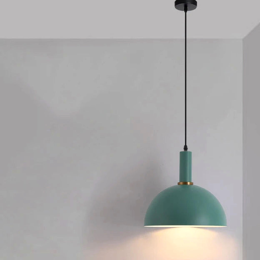 Metal Pendant Light, Colorful E27 Kitchen Pendant Light Fixture - Green Style 3 variant studio v2