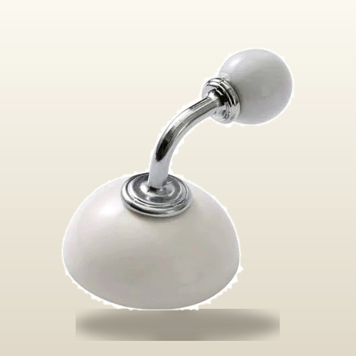 Adhesive Hooks, Ceramic Wall Hooks For Kitchen, Bath And Towels - White variant studio v2