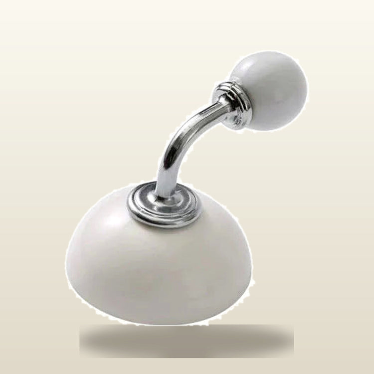 Adhesive Hooks, Ceramic Wall Hooks For Kitchen, Bath And Towels - White variant studio v2