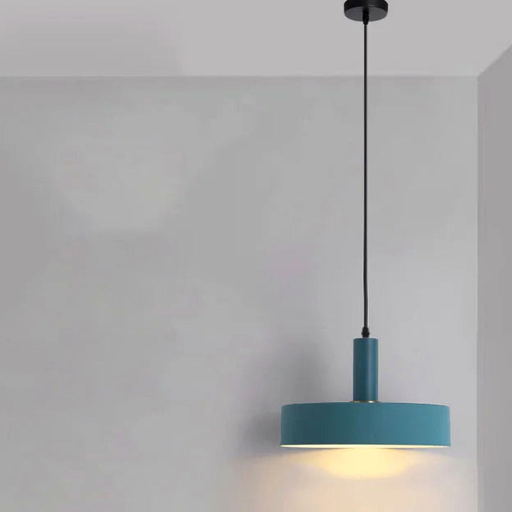 Metal Pendant Light, Colorful E27 Kitchen Pendant Light Fixture - Dark Blue Style 4 variant studio v2