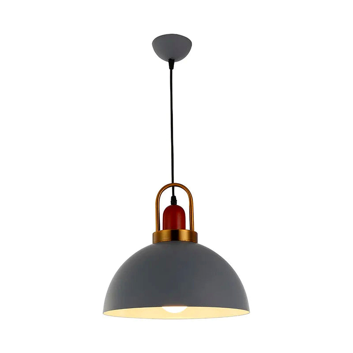 Metal Pendant Light, Colorful E27 Kitchen Pendant Light Fixture - Gray Style 1 variant studio v2