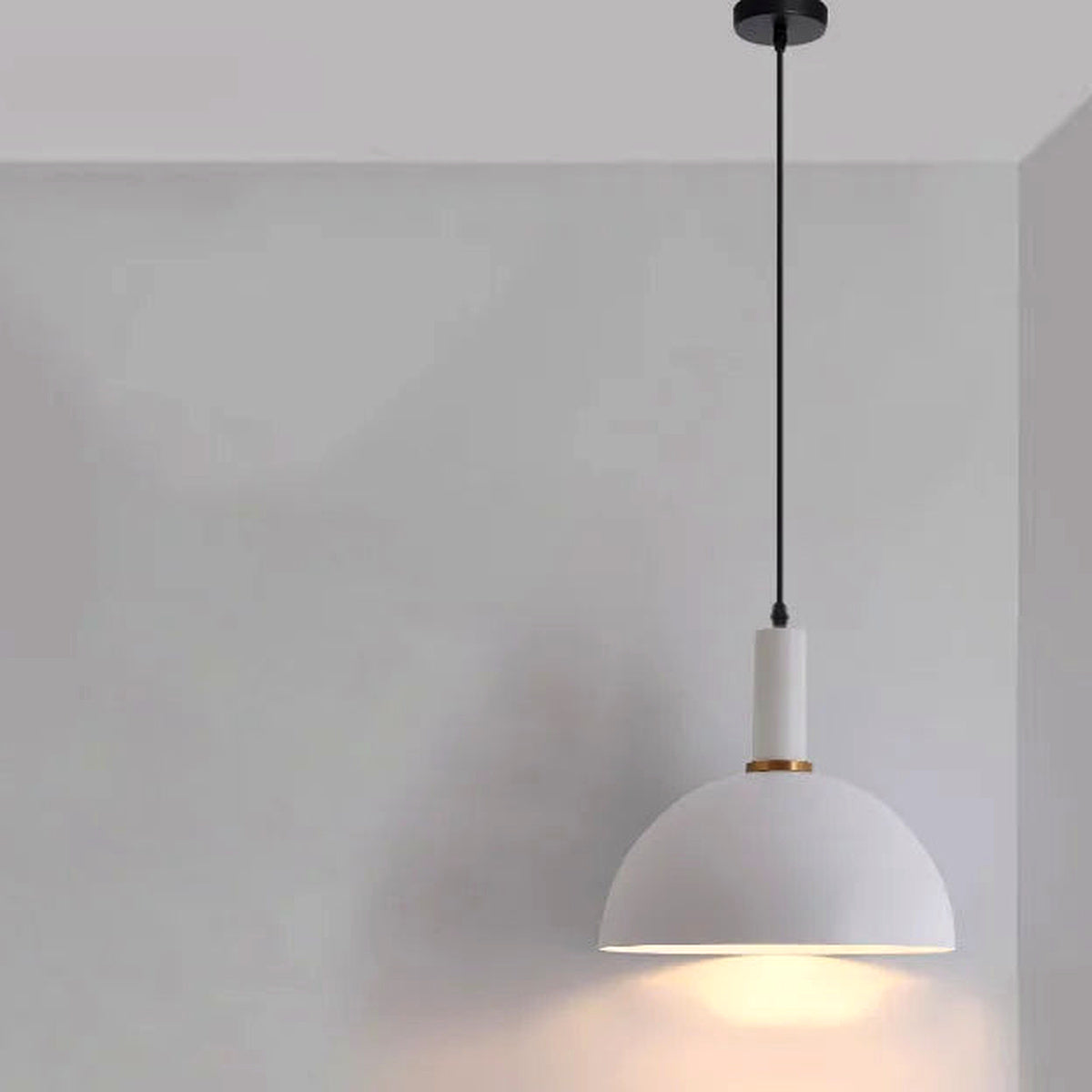 Metal Pendant Light, Colorful E27 Kitchen Pendant Light Fixture - White Style 3 variant studio v2