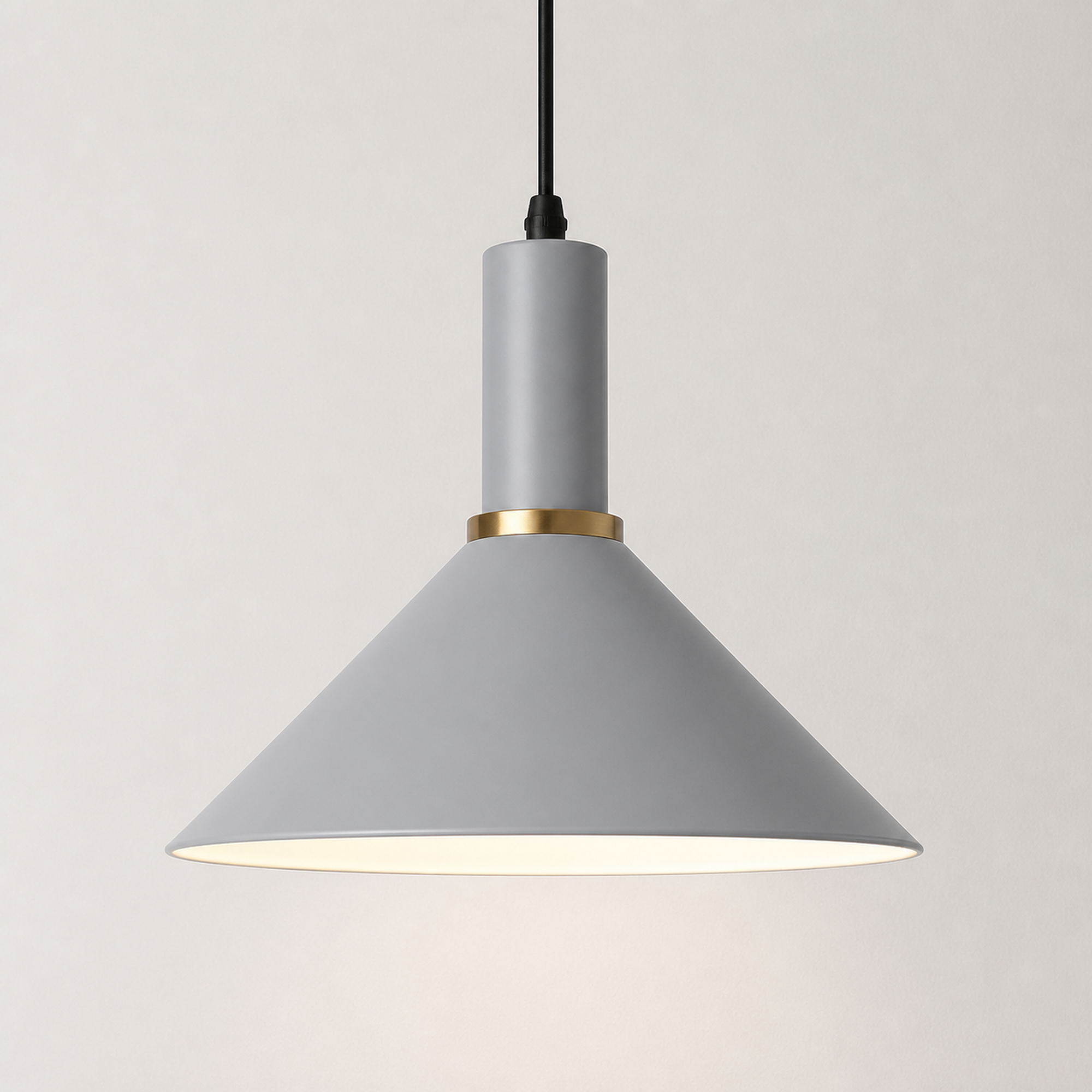 Metal Pendant Light, Colorful E27 Kitchen Pendant Light Fixture - Gray Style 2 variant studio v3 Codex