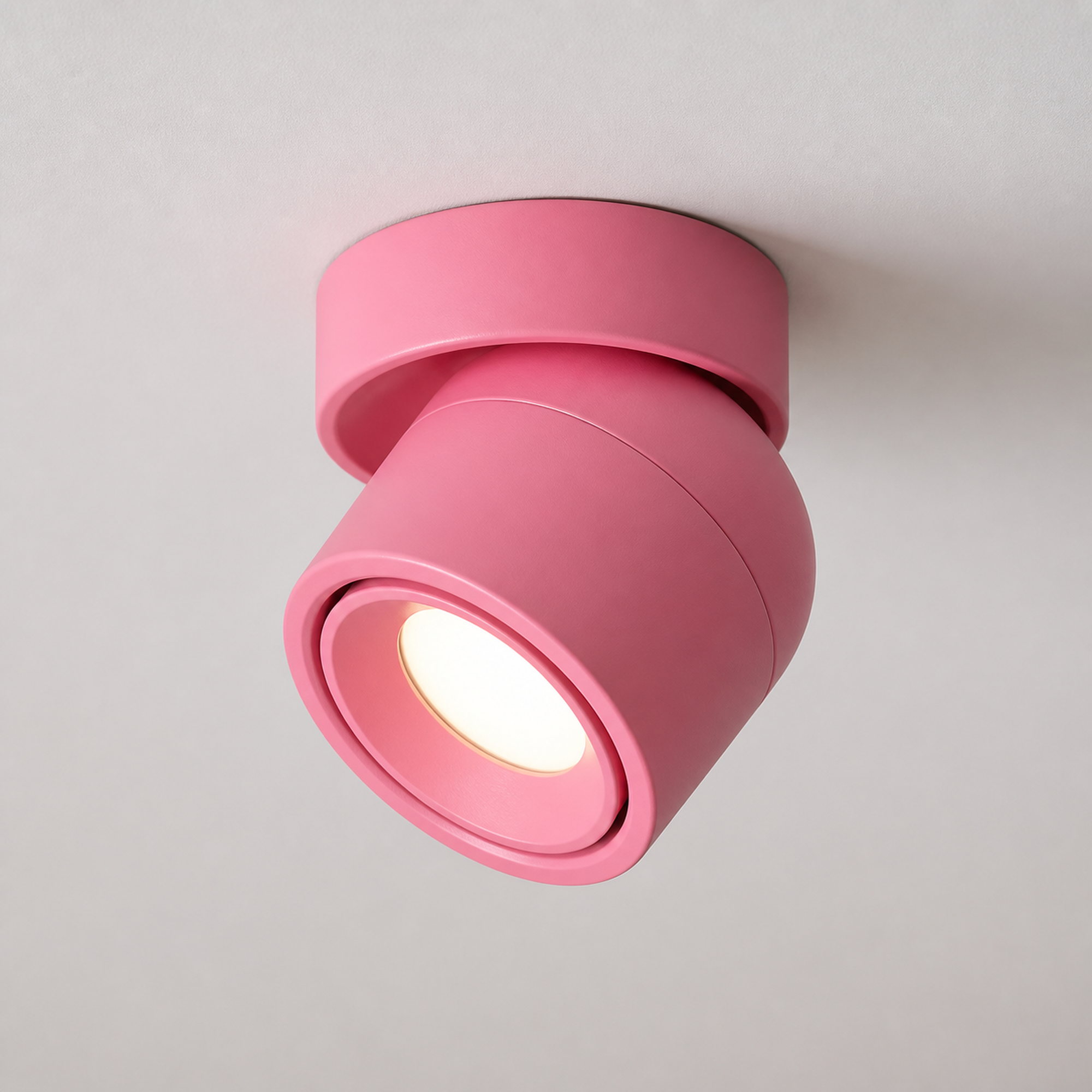 Adjustable Ceiling Spotlight, Surface Mounted LED Downlight, CRI 98 - Pink variant studio v3 Codex