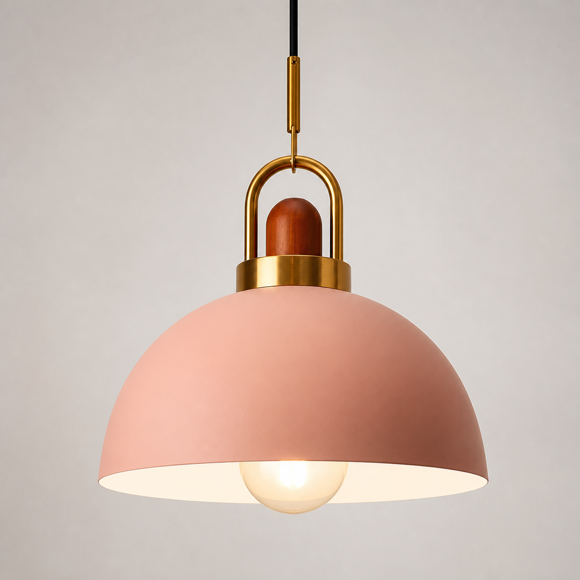Metal Pendant Light, Colorful E27 Kitchen Pendant Light Fixture - Pink Style 1 variant studio v3 Codex