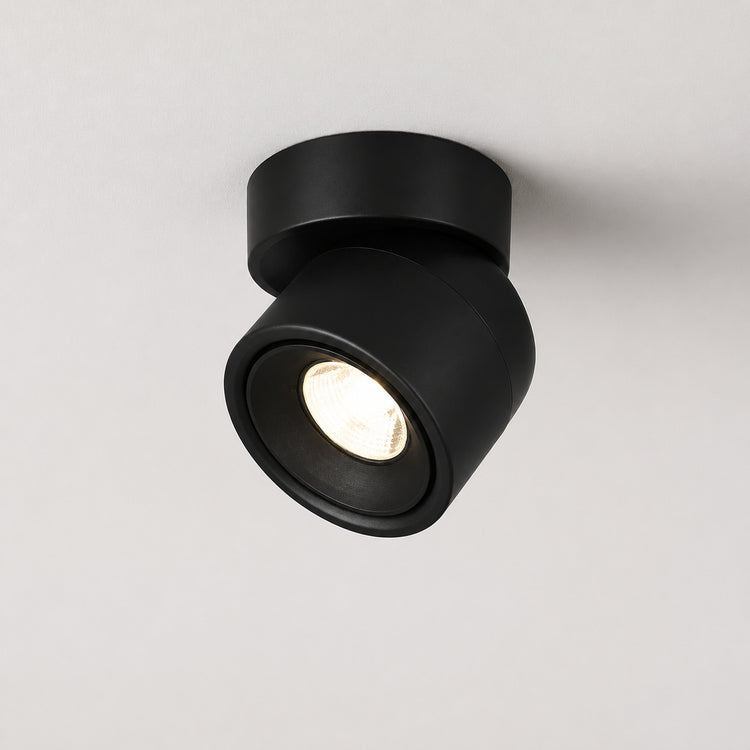 Adjustable Ceiling Spotlight, Surface Mounted LED Downlight, CRI 98 - Black variant studio v3 Codex