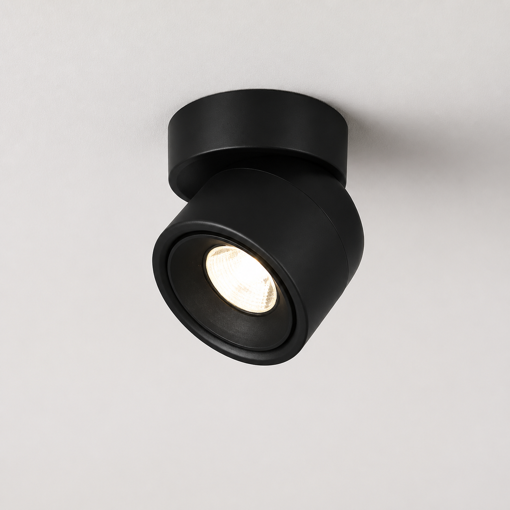 Adjustable Ceiling Spotlight, Surface Mounted LED Downlight, CRI 98 - Black variant studio v3 Codex