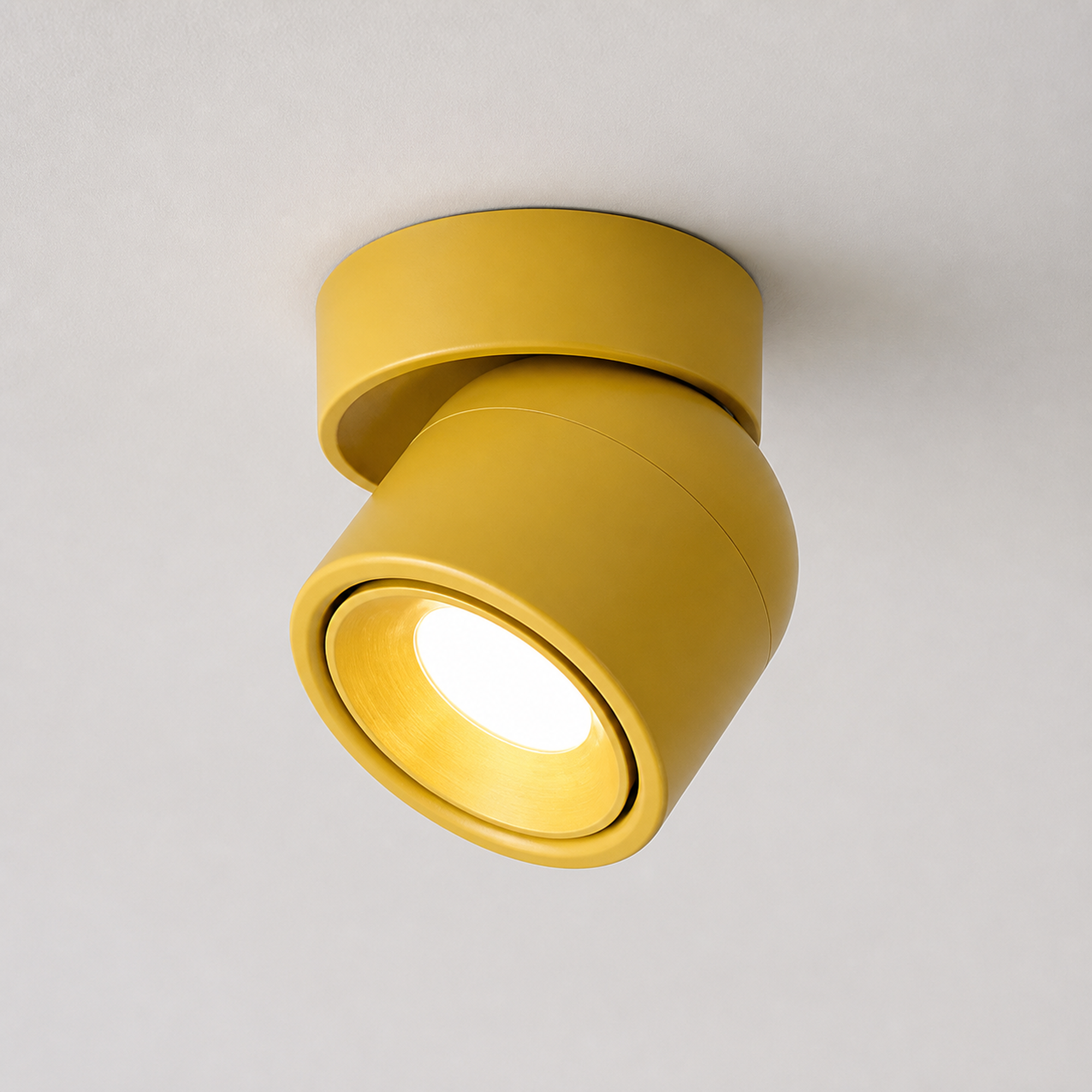 Adjustable Ceiling Spotlight, Surface Mounted LED Downlight, CRI 98 - Yellow variant studio v3 Codex