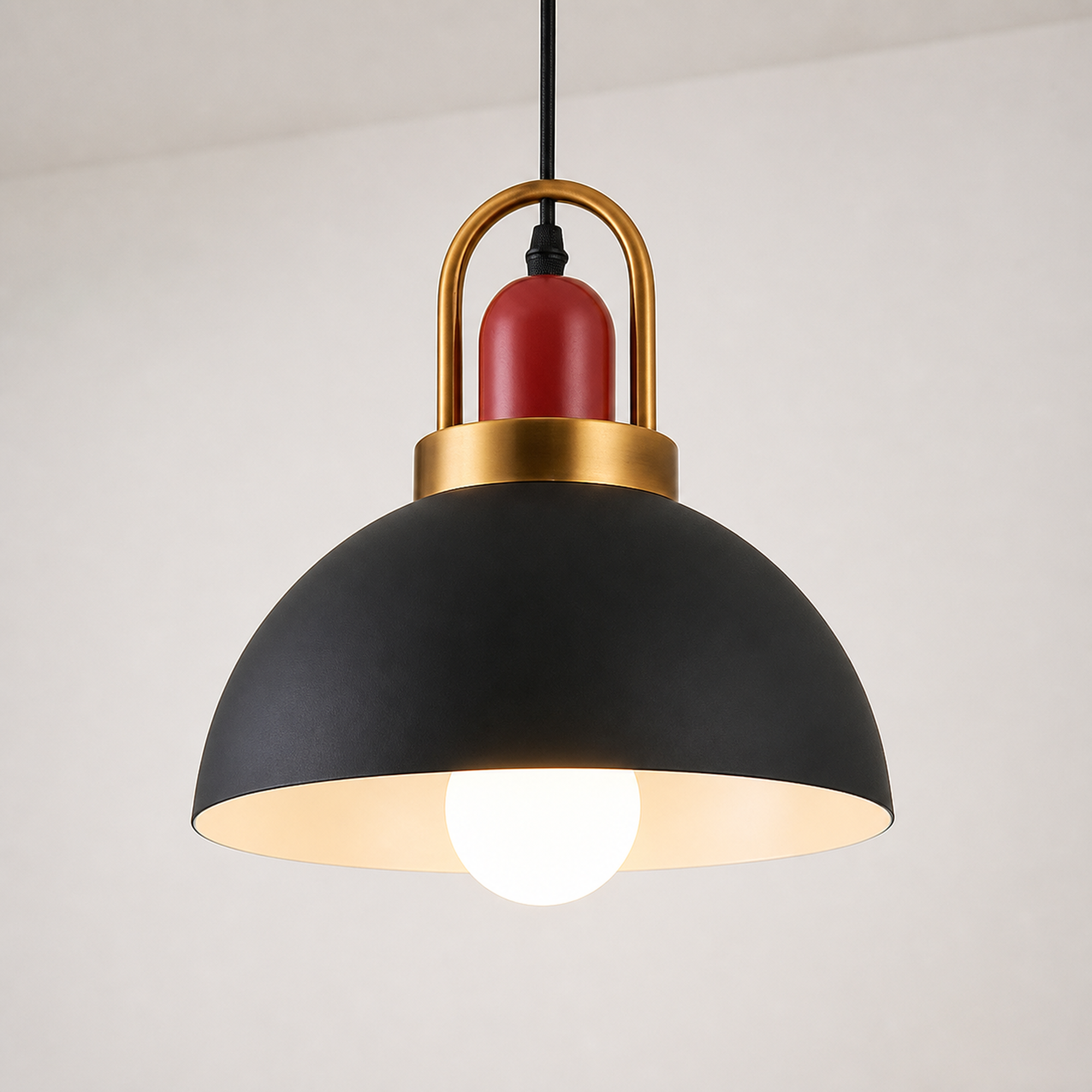 Metal Pendant Light, Colorful E27 Kitchen Pendant Light Fixture - Black Style 1 variant studio v3 Codex
