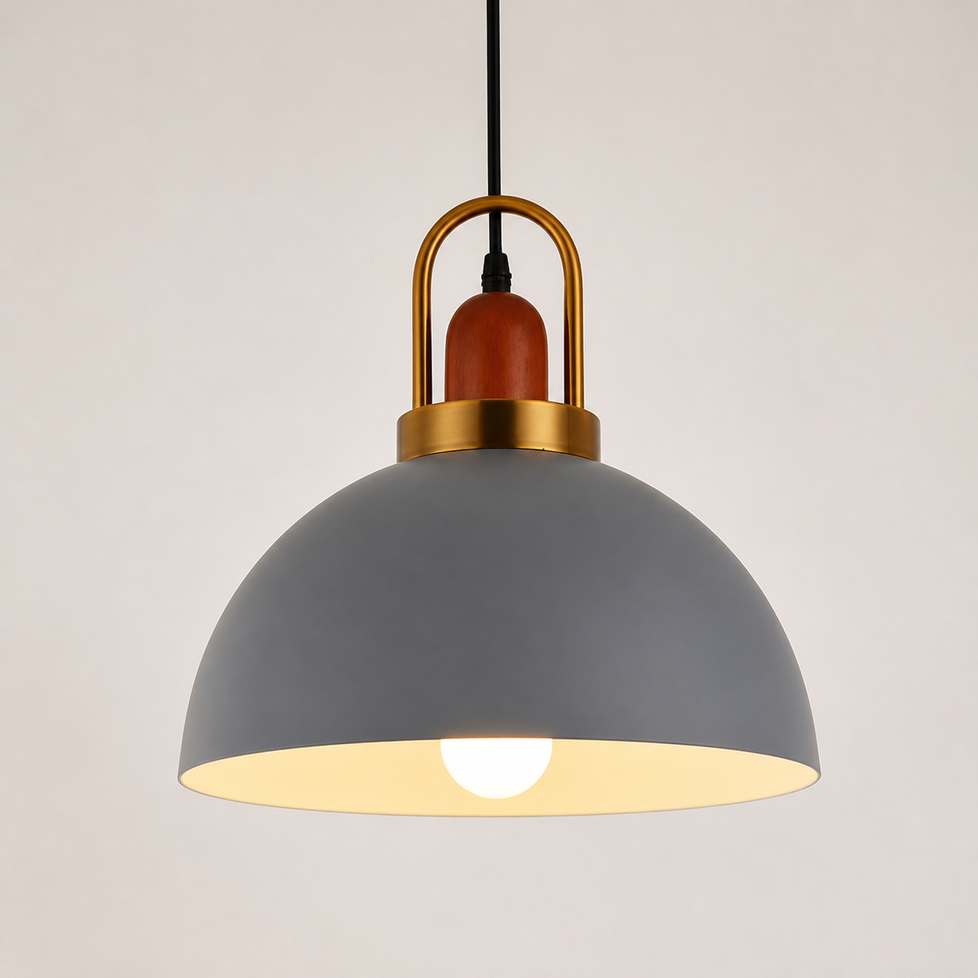 Metal Pendant Light, Colorful E27 Kitchen Pendant Light Fixture - Gray Style 1 variant studio v3 Codex